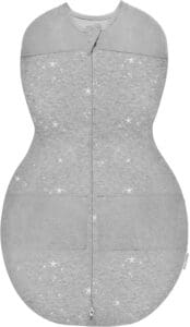grey swaddle with zipper